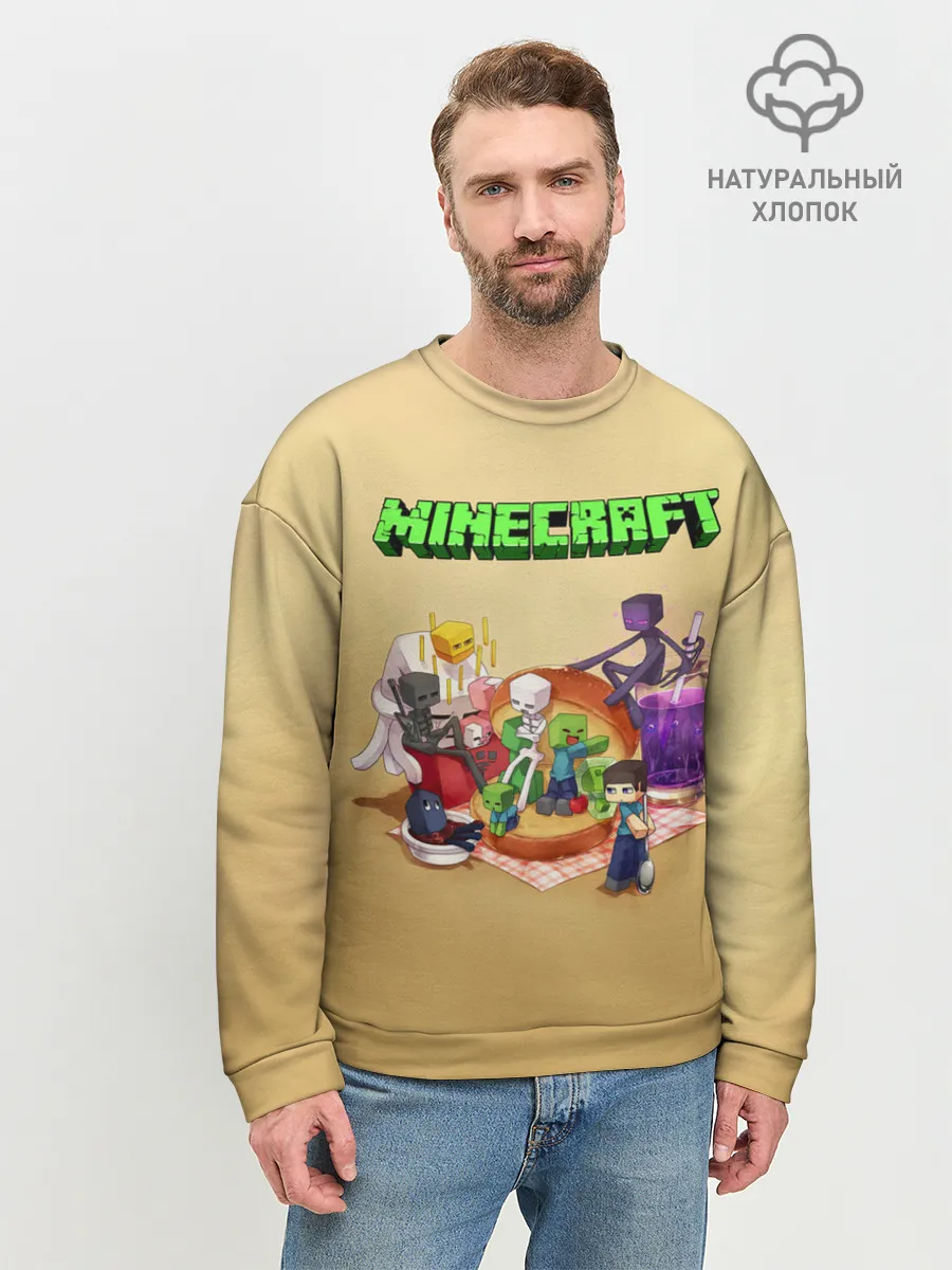 Мужской свитшот базовый / Minecraft