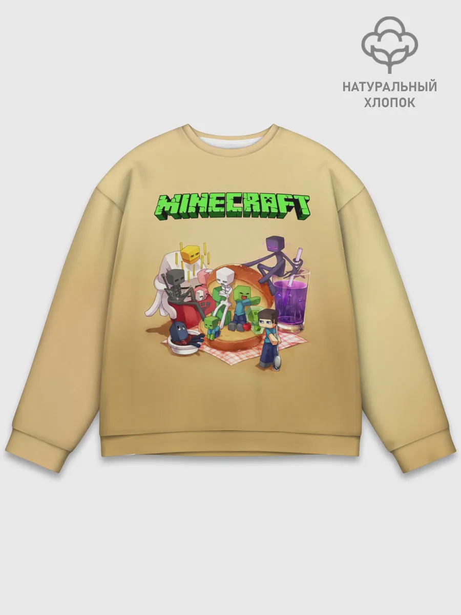 Мужской свитшот базовый / Minecraft
