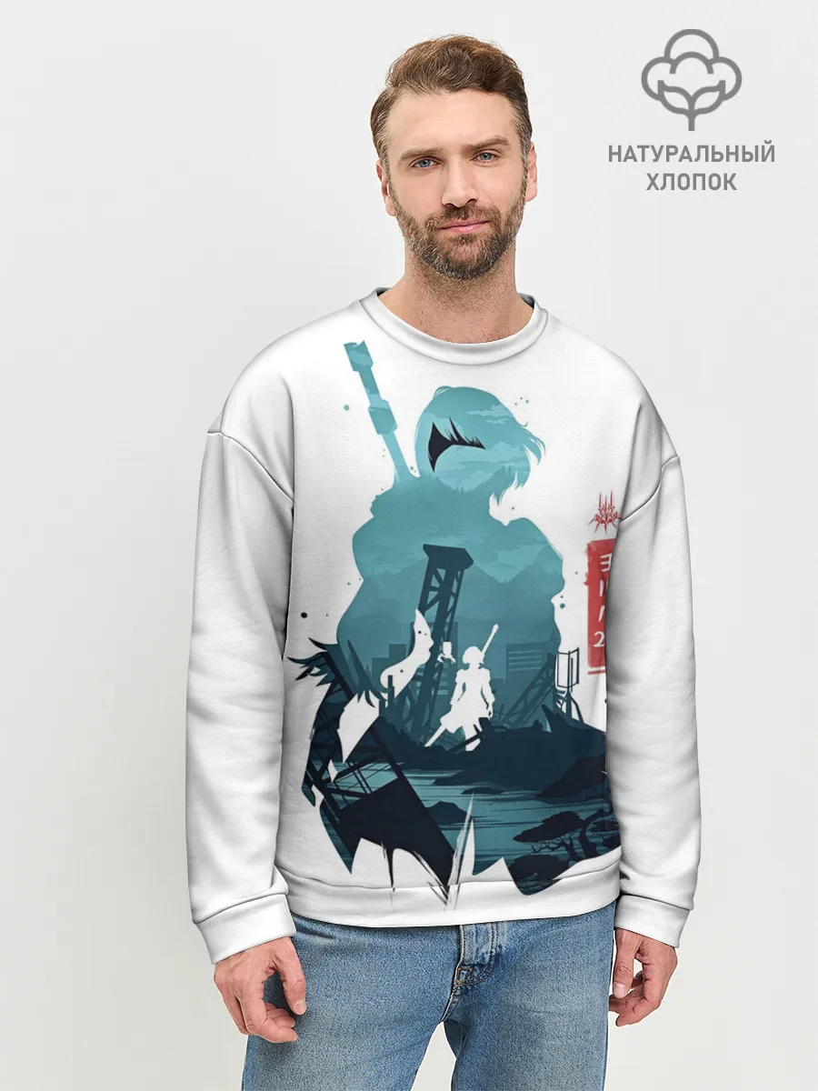 Мужской свитшот базовый / NIER AUTOMATA 2B