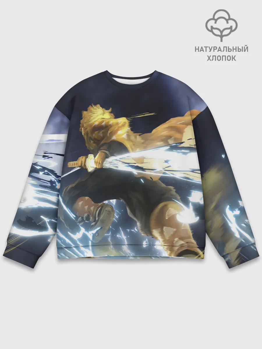 Мужской свитшот базовый / Зиницу Агацума Бог ГРОМА