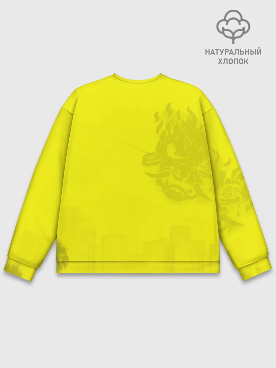 Мужской свитшот базовый / Cyberpunk 2077 | Breathtaking