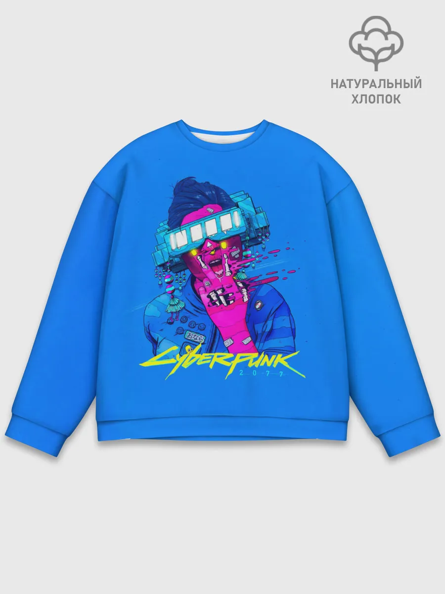 Мужской свитшот базовый / Cyberpunk 2077
