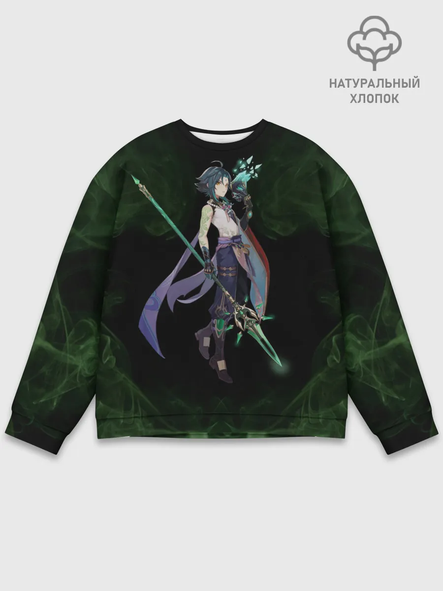 Мужской свитшот базовый / Genshin Impact - Xiao