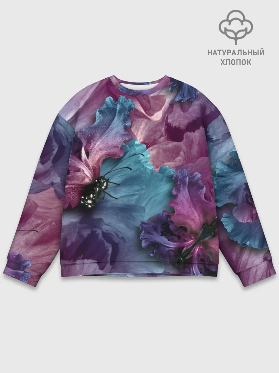 Мужской свитшот базовый / Цветы