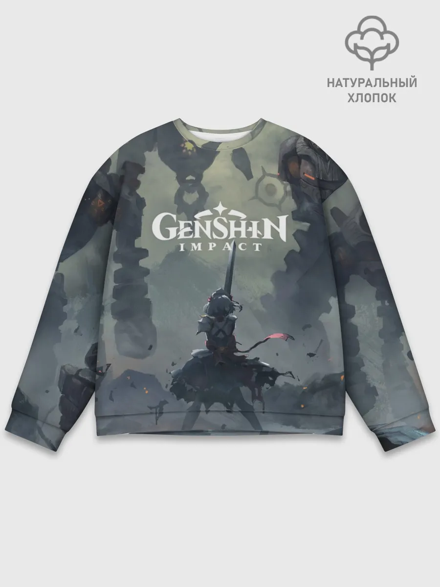 Мужской свитшот базовый / Genshin impact | Noelle
