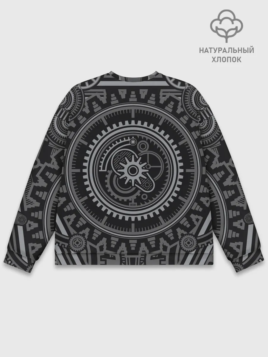 Мужской свитшот базовый / Стимпанк Механизмы