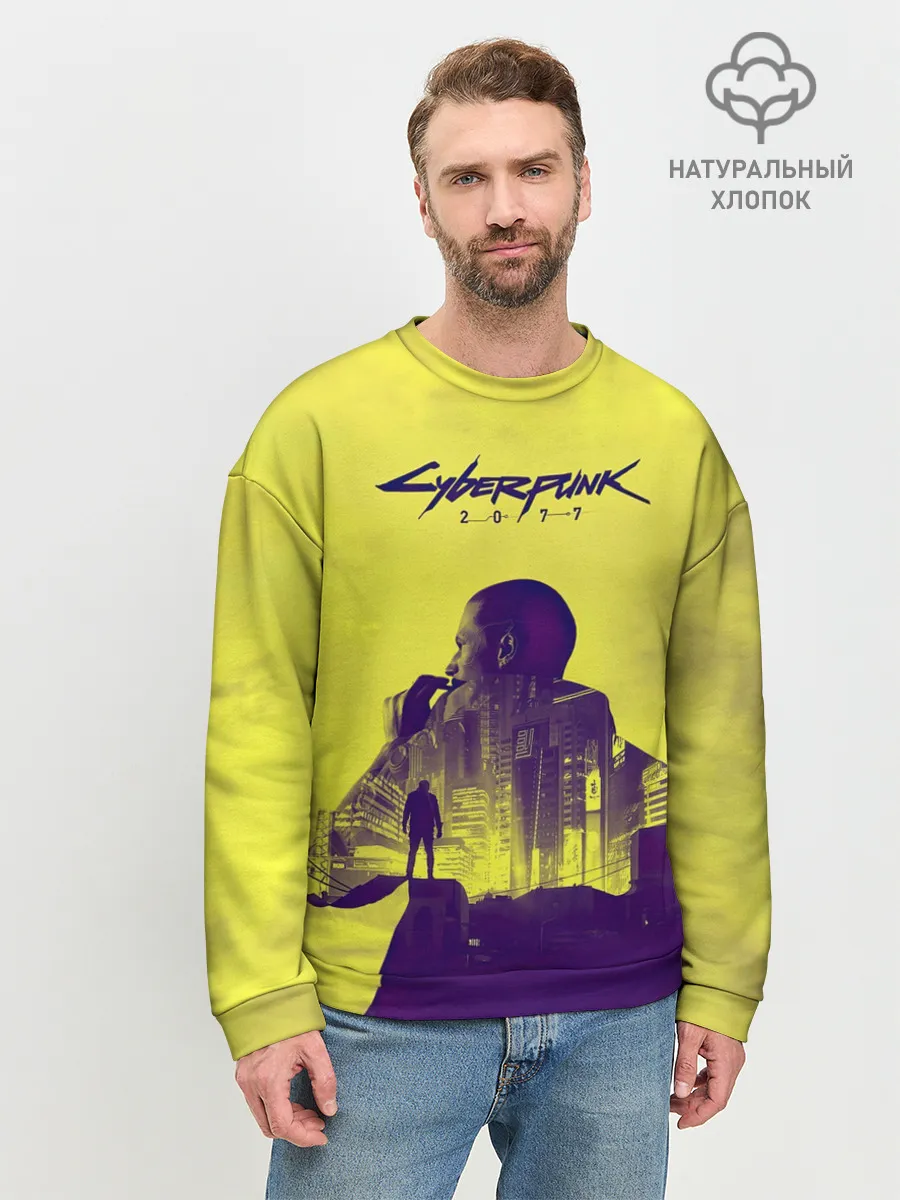 Мужской свитшот базовый / Cyberpunk 2077