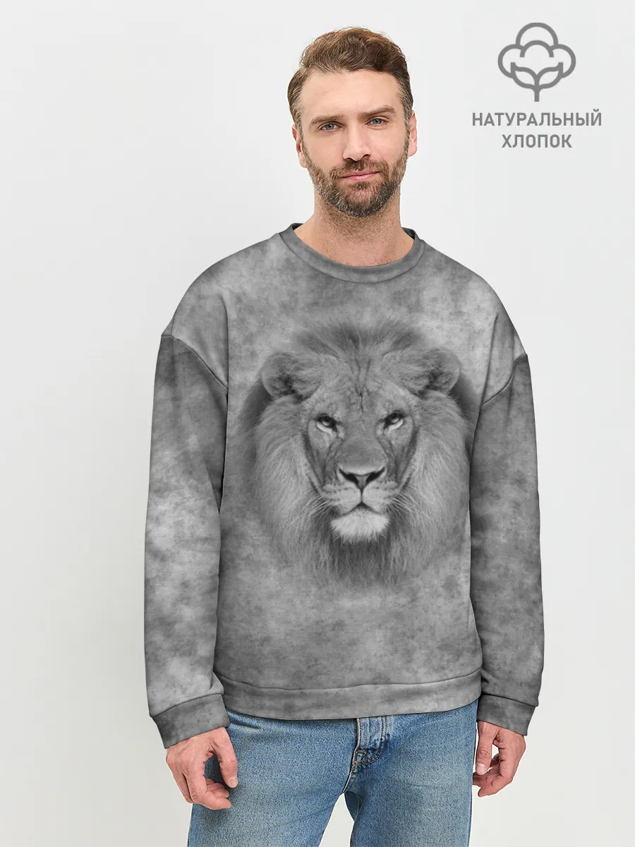 Мужской свитшот базовый / Лев