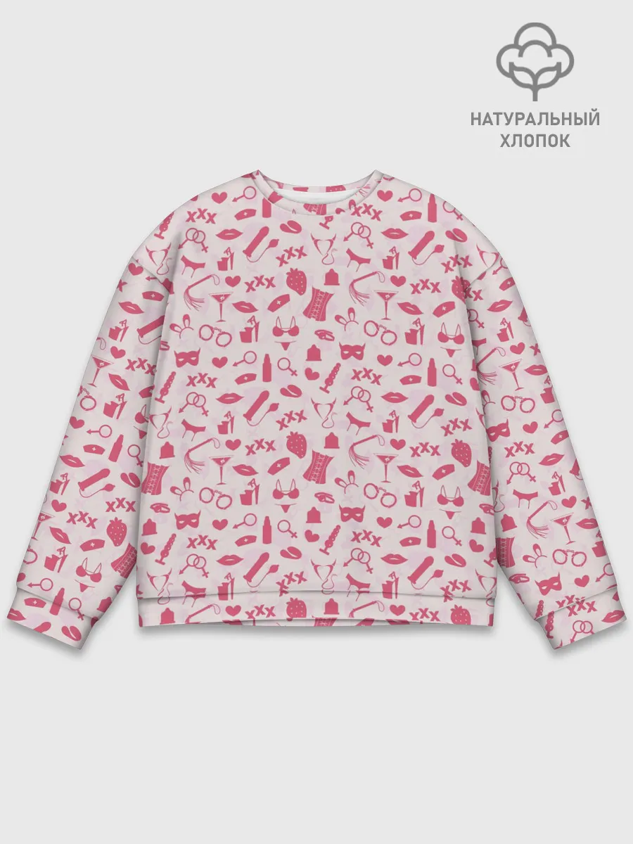 Мужской свитшот базовый / Клубничка