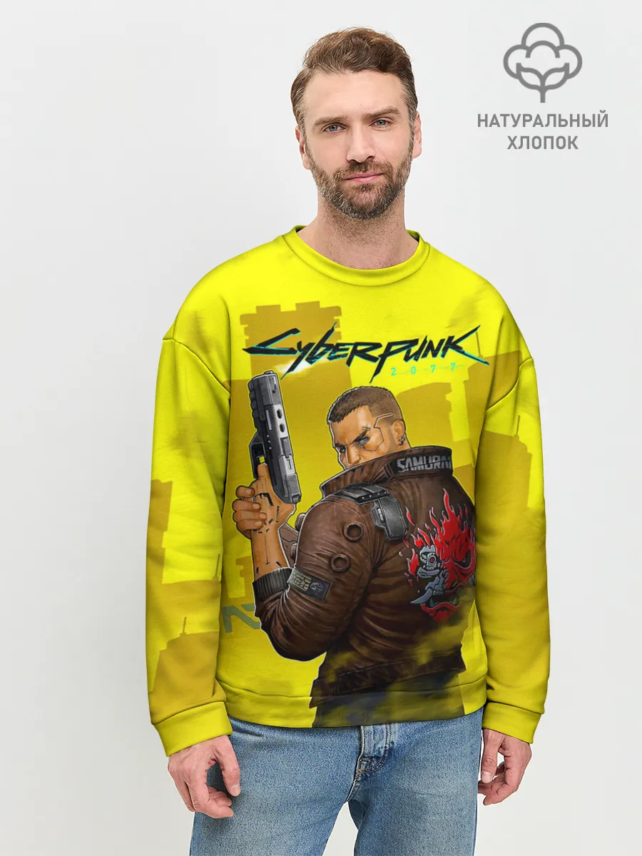 Мужской свитшот базовый / Cyberpunk 2077