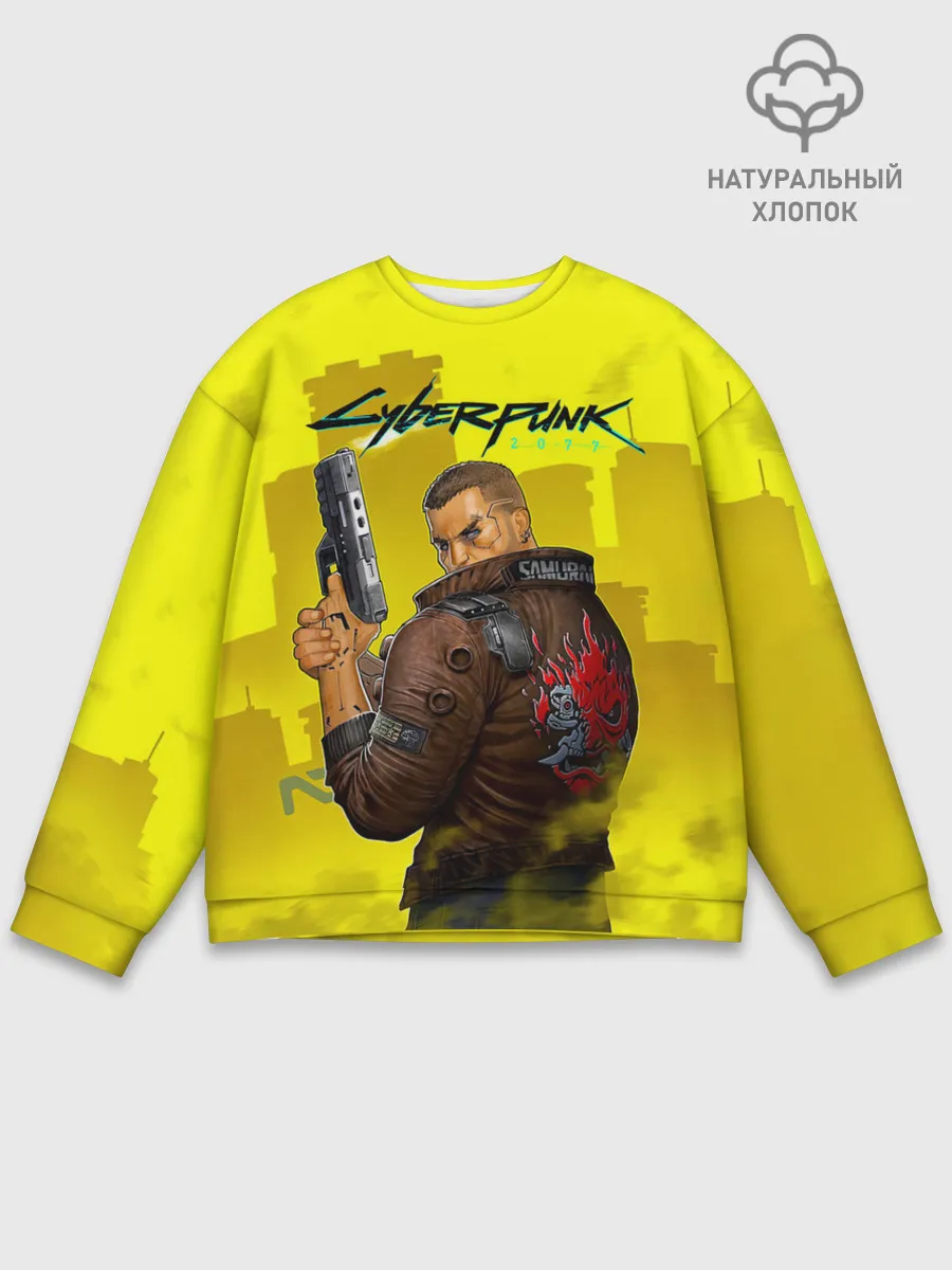 Мужской свитшот базовый / Cyberpunk 2077