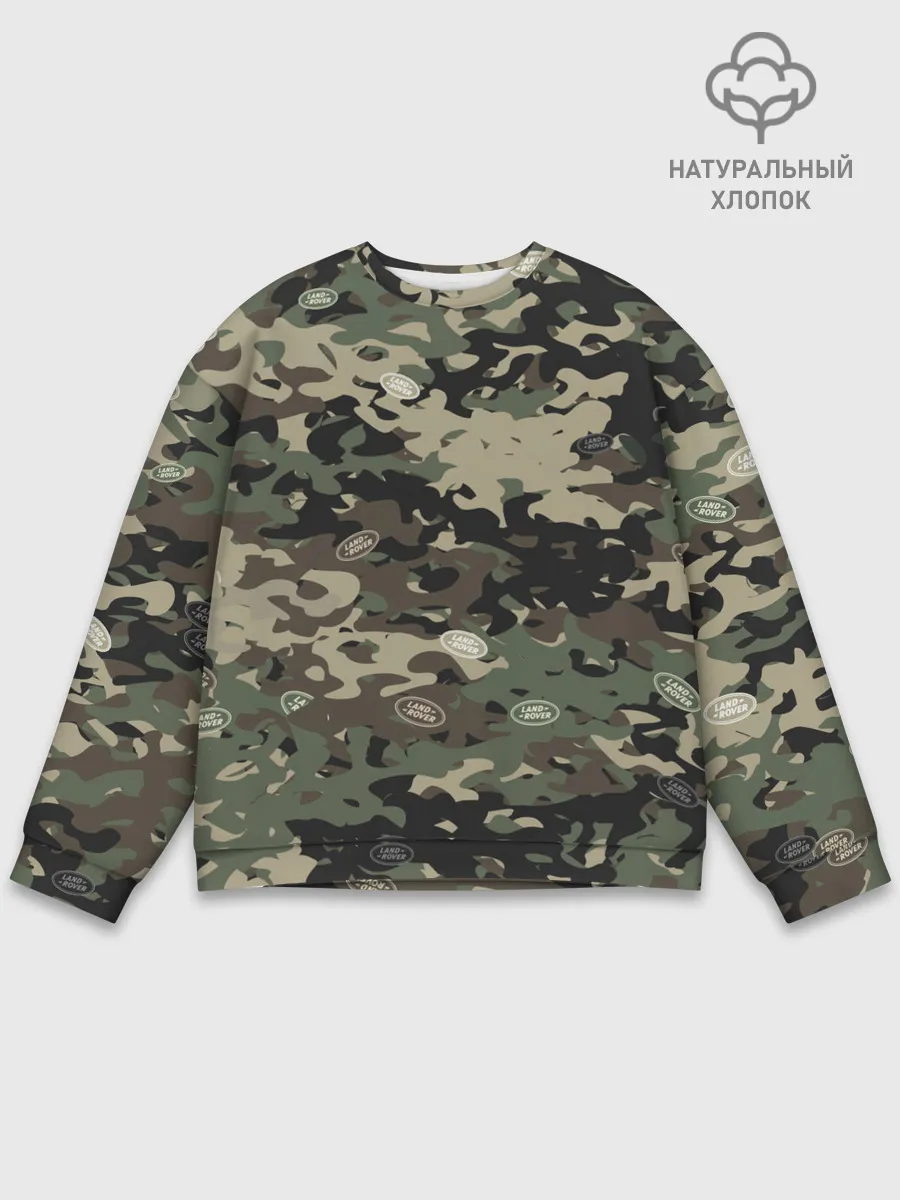 Мужской свитшот базовый / Камуфляж Land Rover