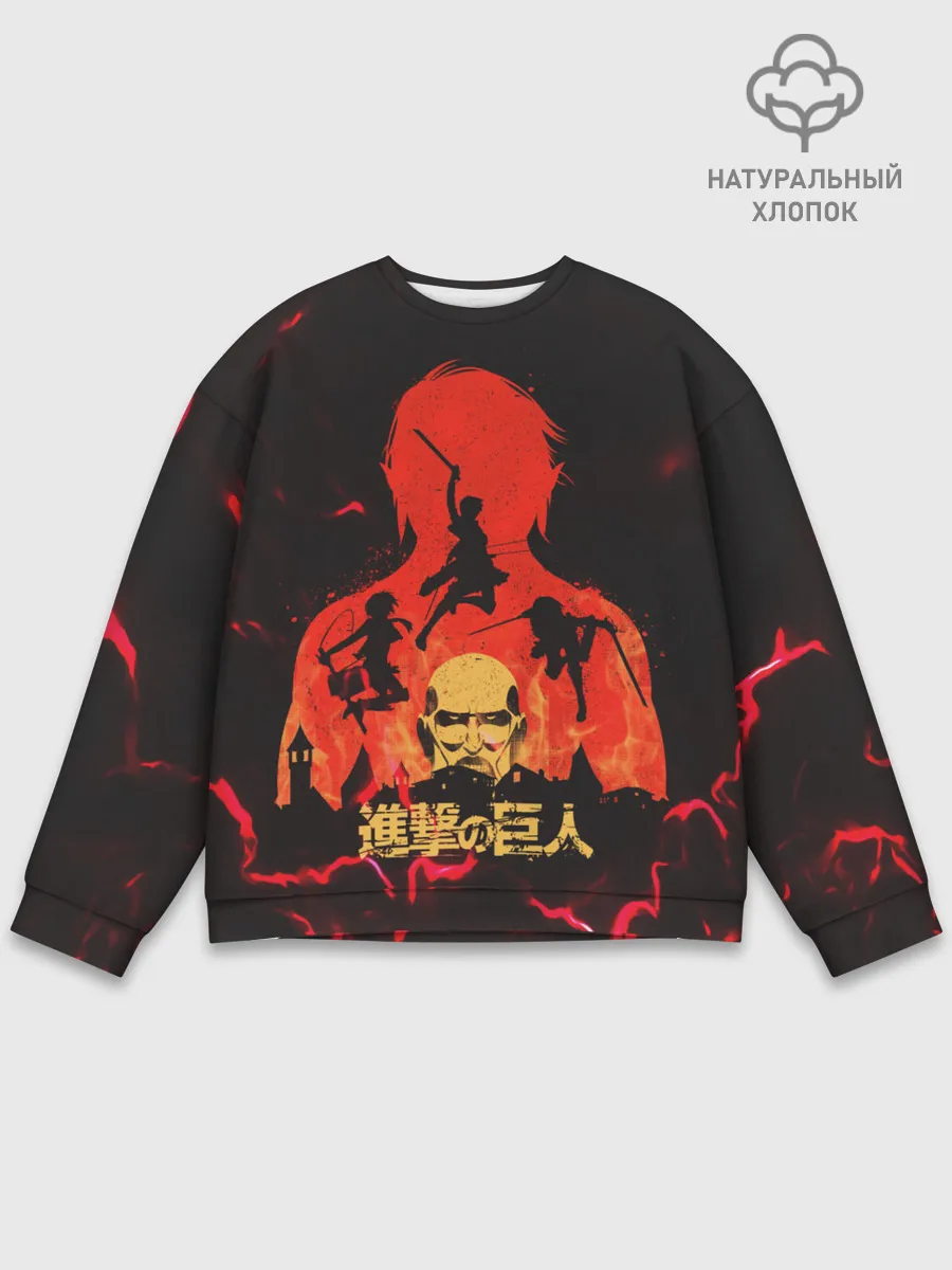 Мужской свитшот базовый / Титан против людей