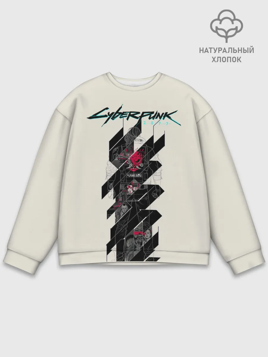 Мужской свитшот базовый / Cyberpunk 2077