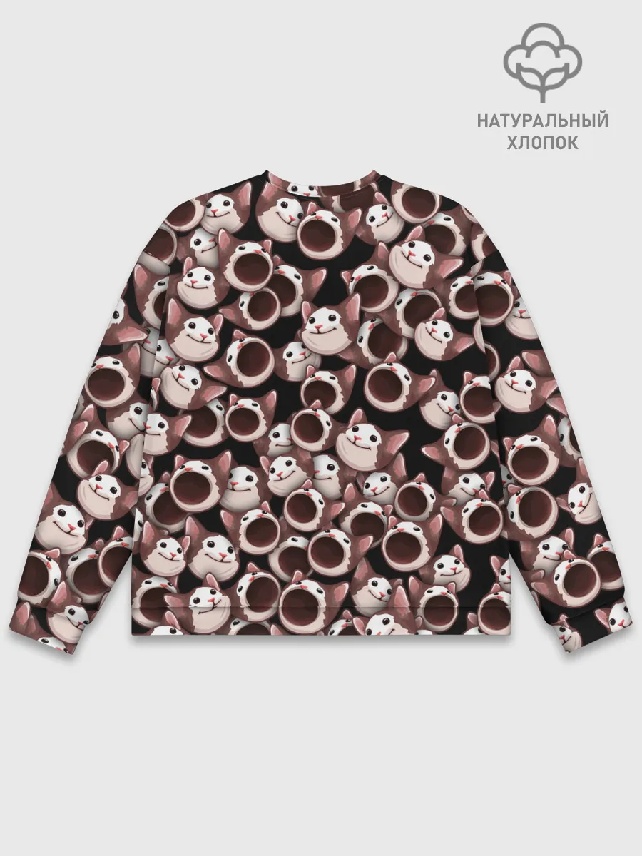 Мужской свитшот базовый / Popping cats