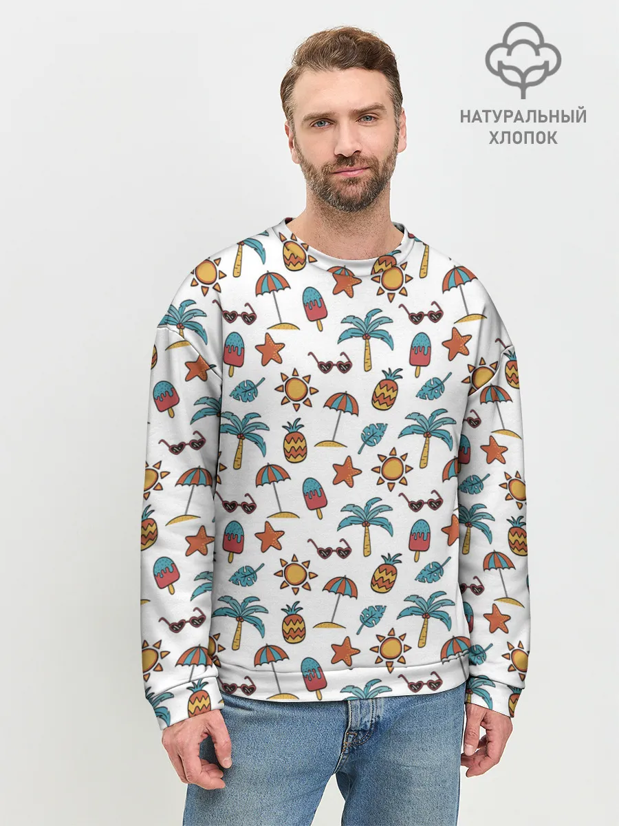 Мужской свитшот базовый / Летний паттерн
