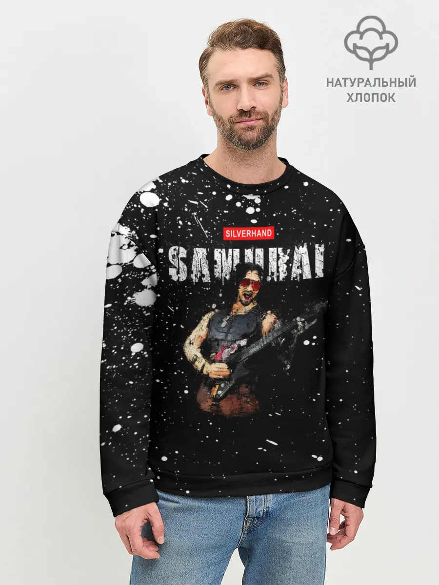 Мужской свитшот базовый / SAMURAI Cyberpunk 2077