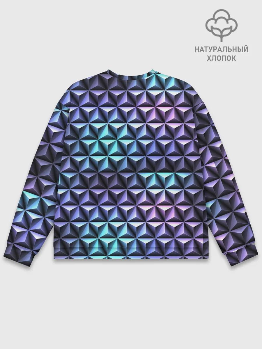 Мужской свитшот базовый / НЕОНОВАЯ СТАЛЬ