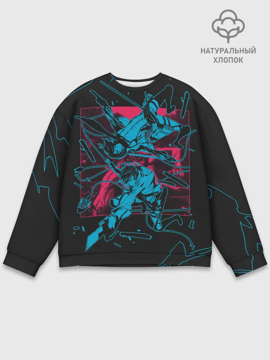 Мужской свитшот базовый / Схватка против Титанов