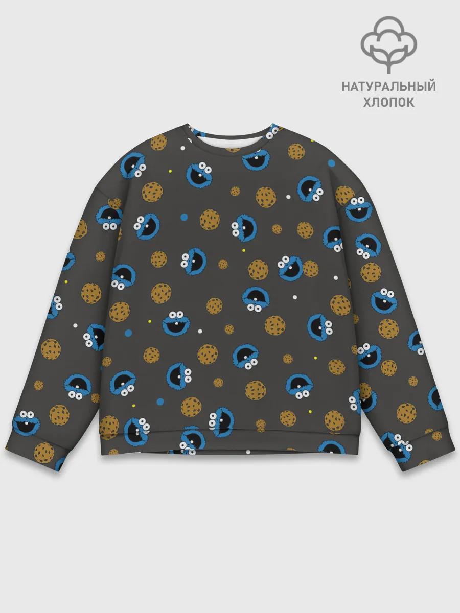 Мужской свитшот базовый / Cookie Monster