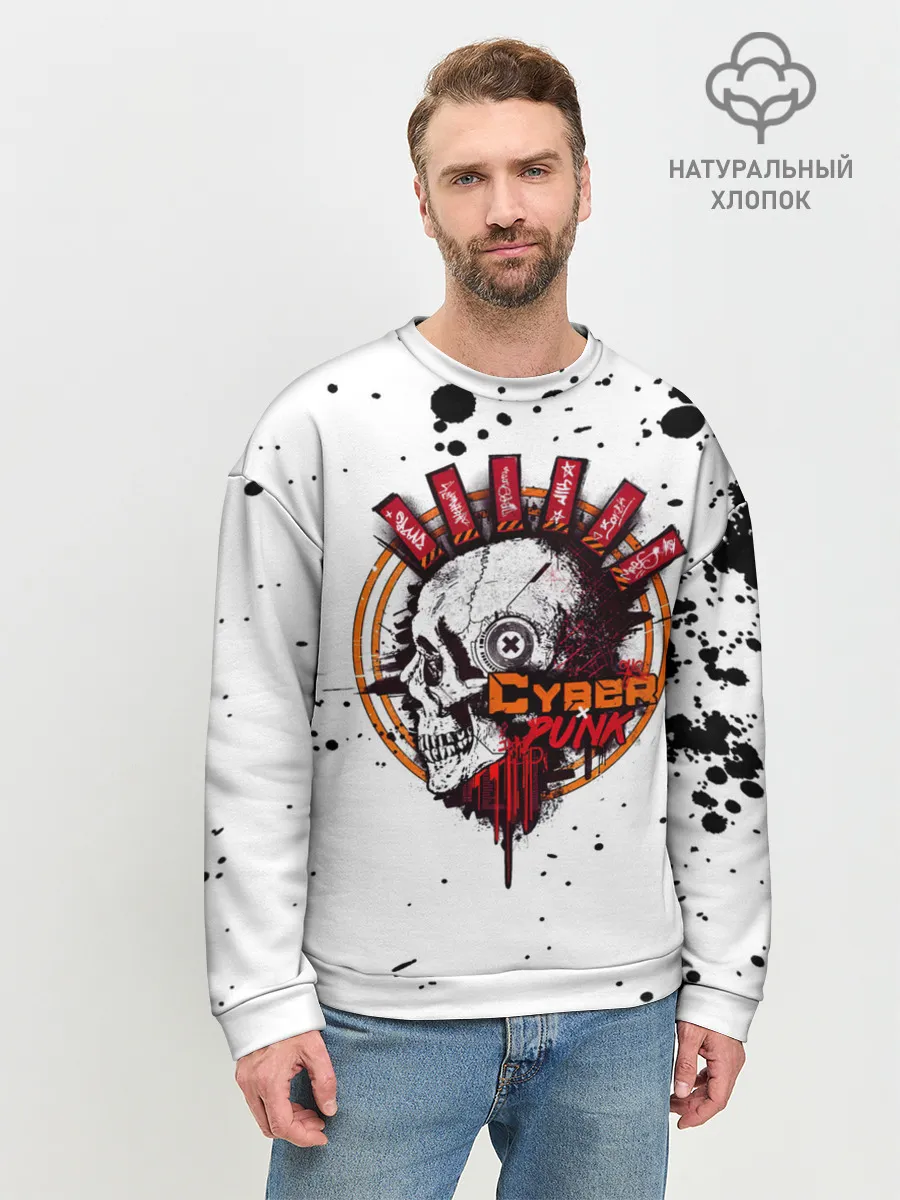 Мужской свитшот базовый / Cyberpunk 2077
