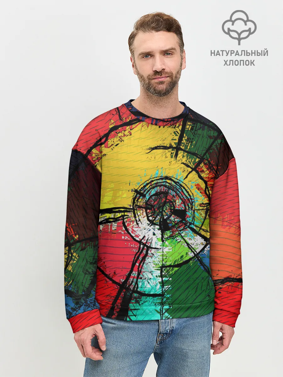 Мужской свитшот базовый / Центрифуга красок