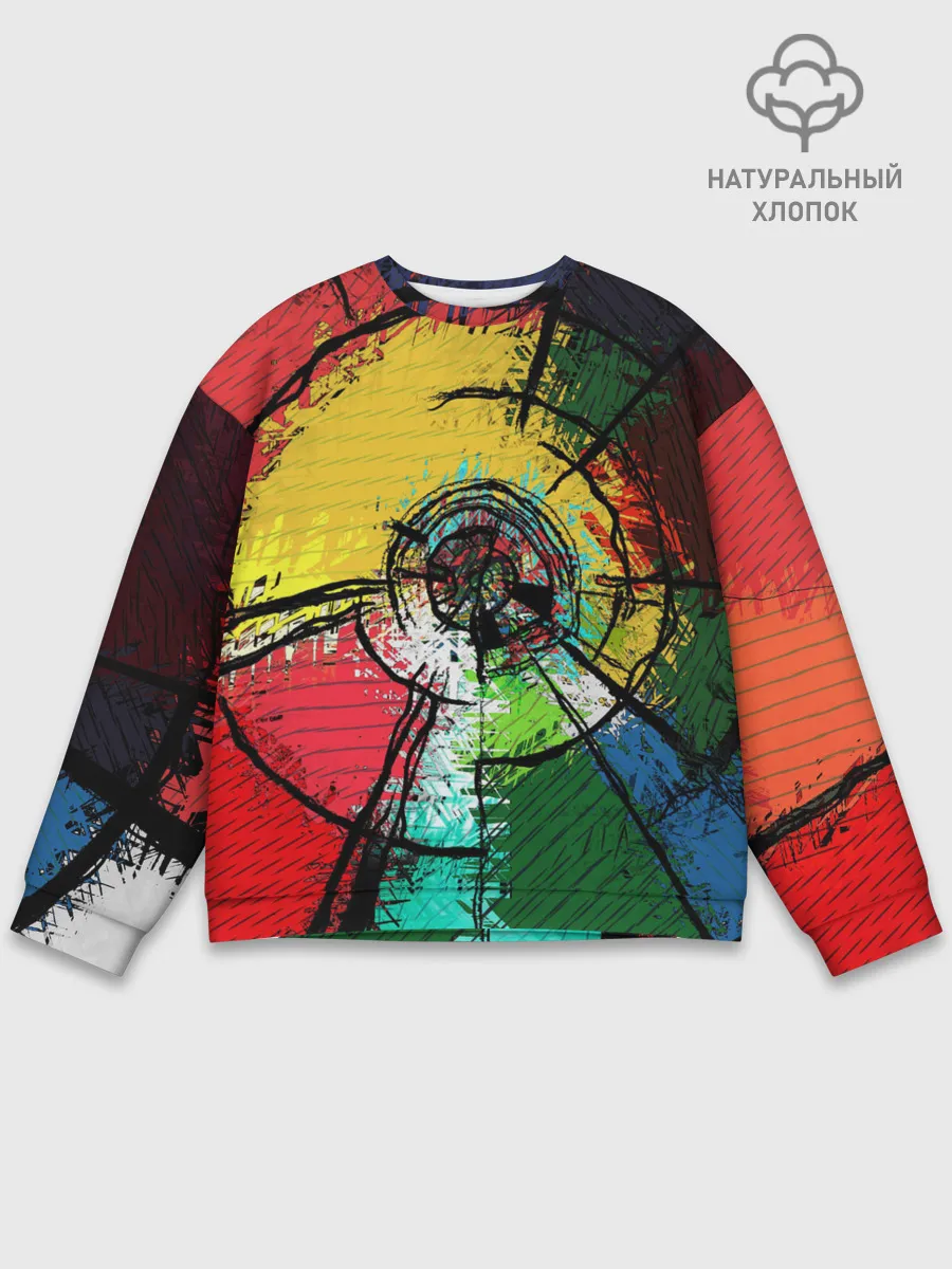 Мужской свитшот базовый / Центрифуга красок