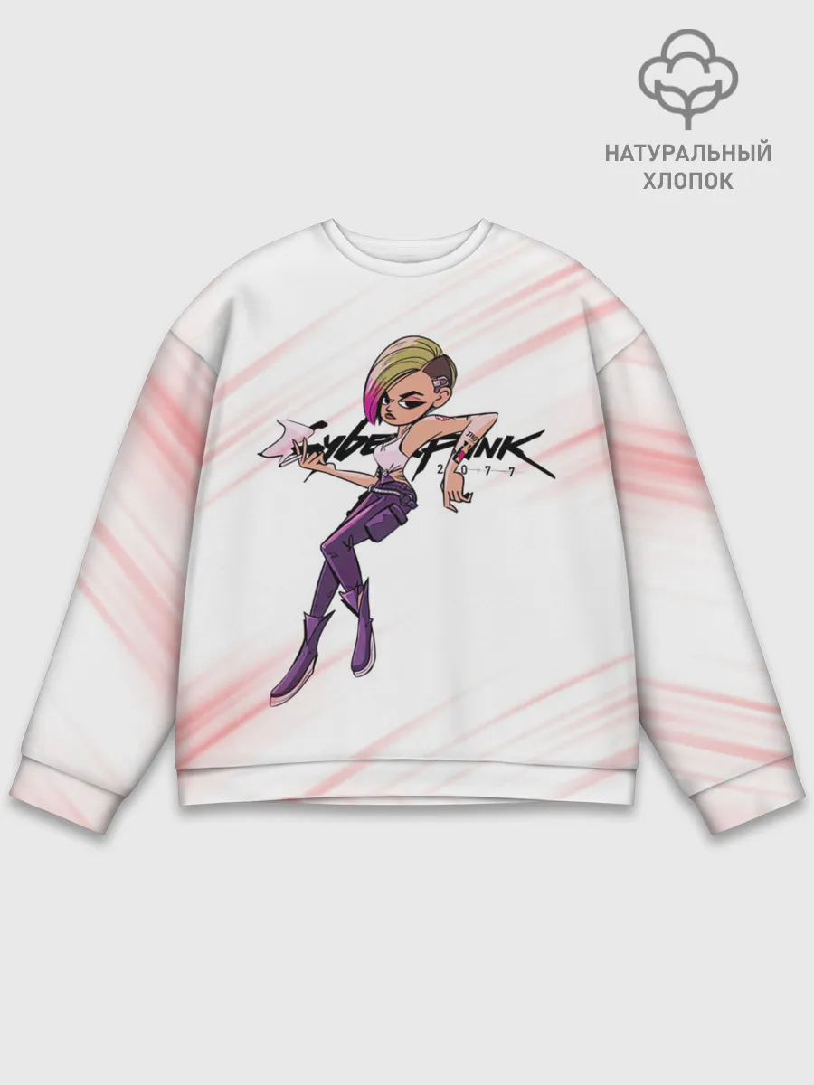 Мужской свитшот базовый / Moxes Cyberpunk 2077