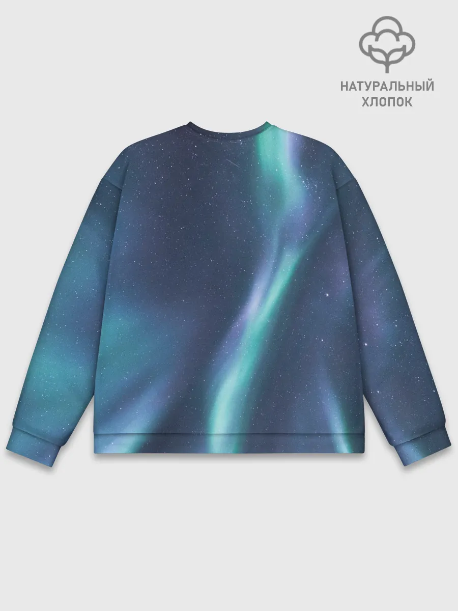 Мужской свитшот базовый / Северное Сияние