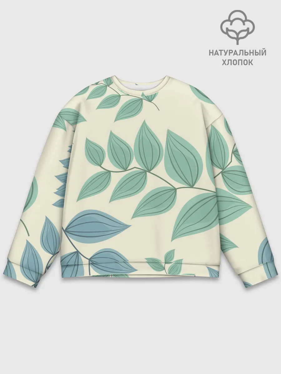 Мужской свитшот базовый / Цветы