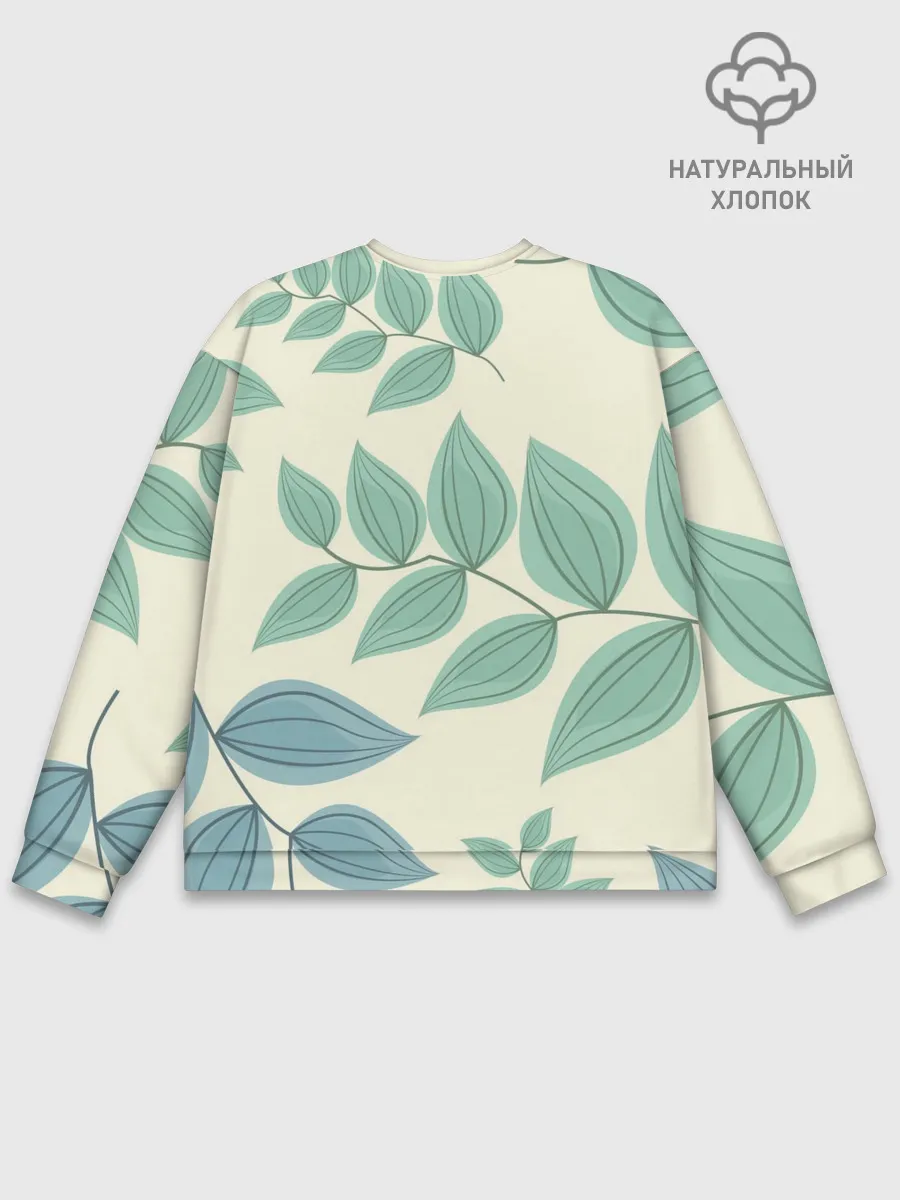 Мужской свитшот базовый / Цветы