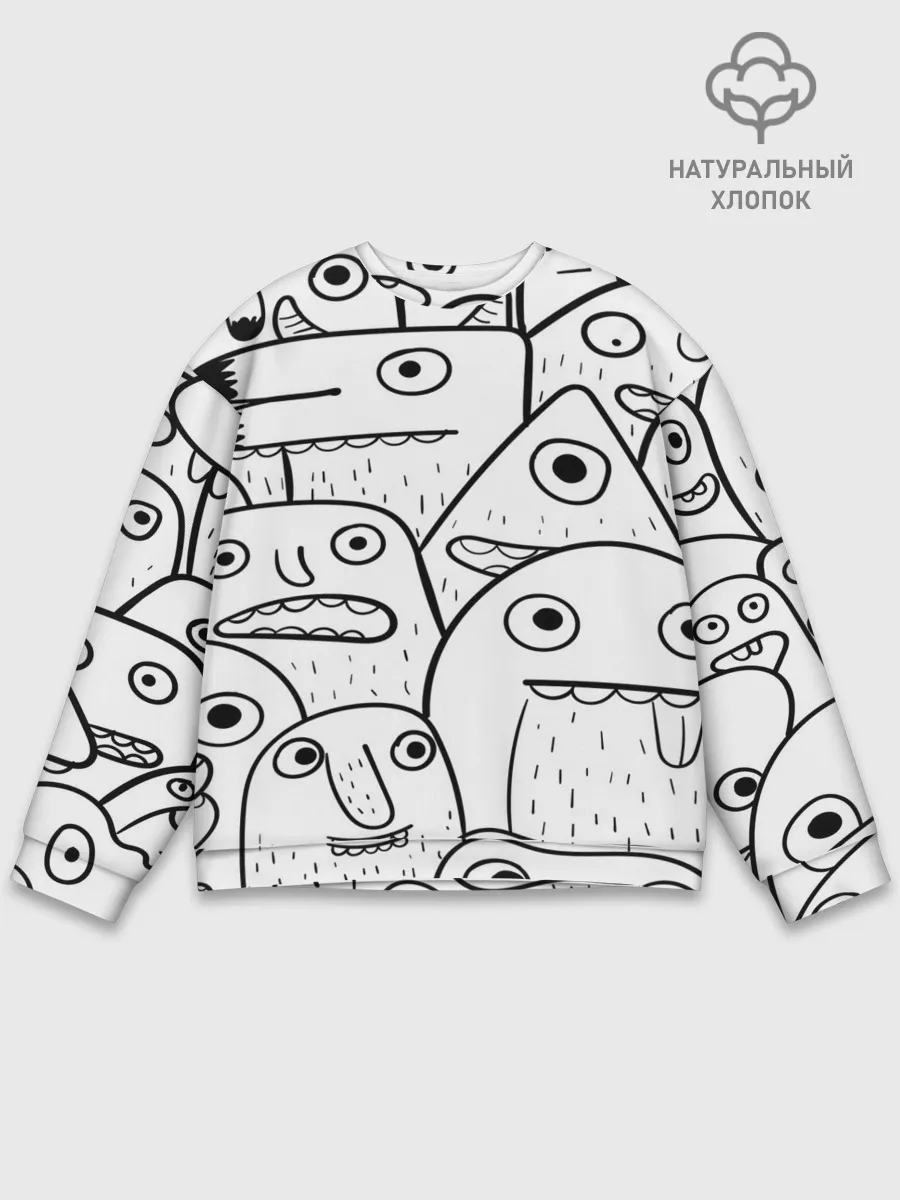 Мужской свитшот базовый / Рожицы