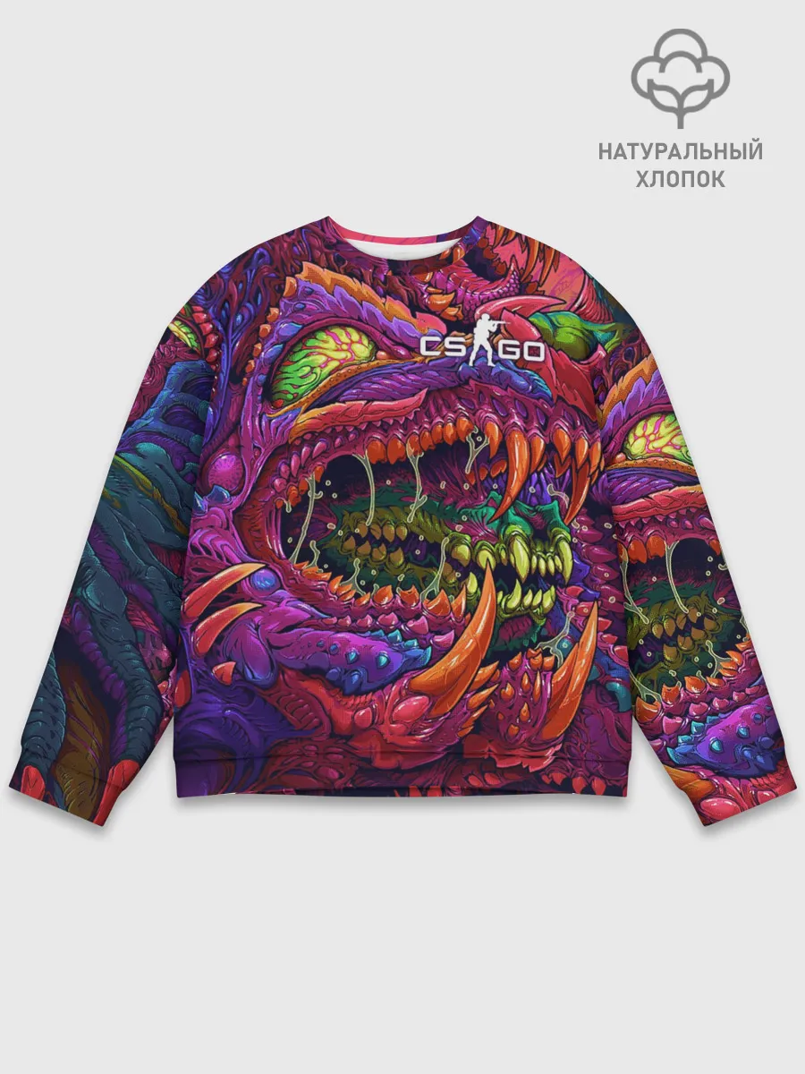 Мужской свитшот базовый / CS GO | Hyper Beast