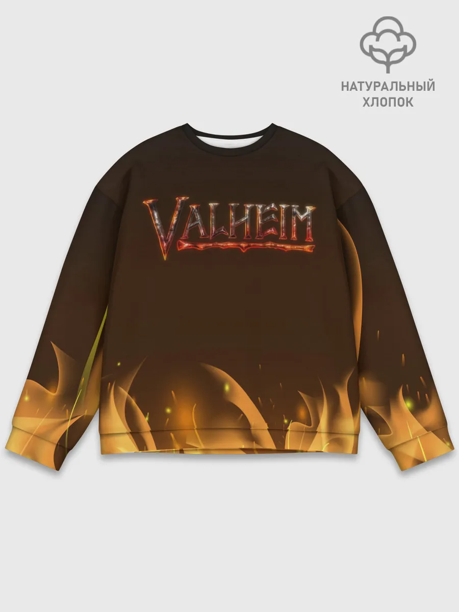 Мужской свитшот базовый / Valheim: Вальхейм выживание.