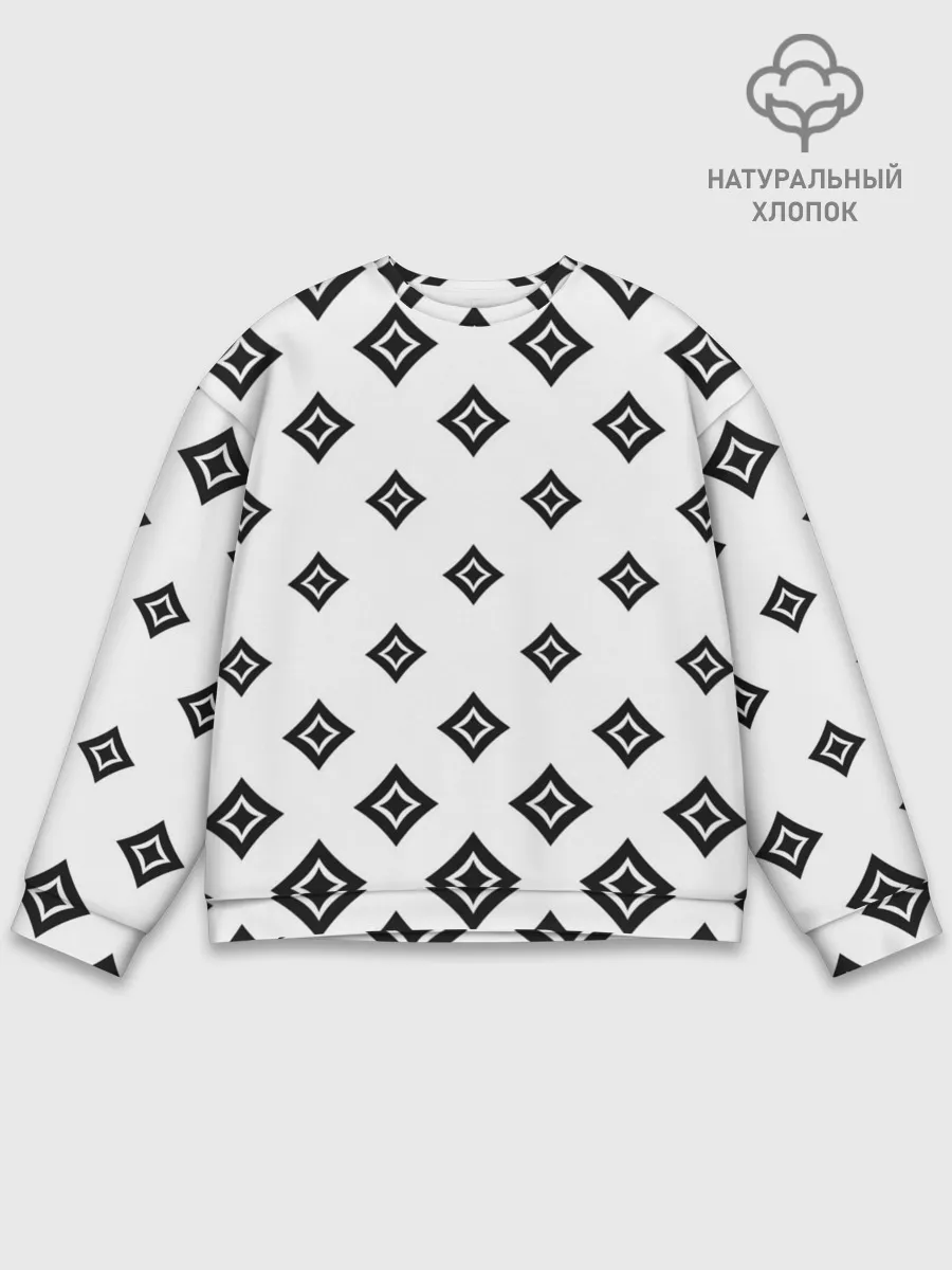 Мужской свитшот базовый / Ромб в ромбе