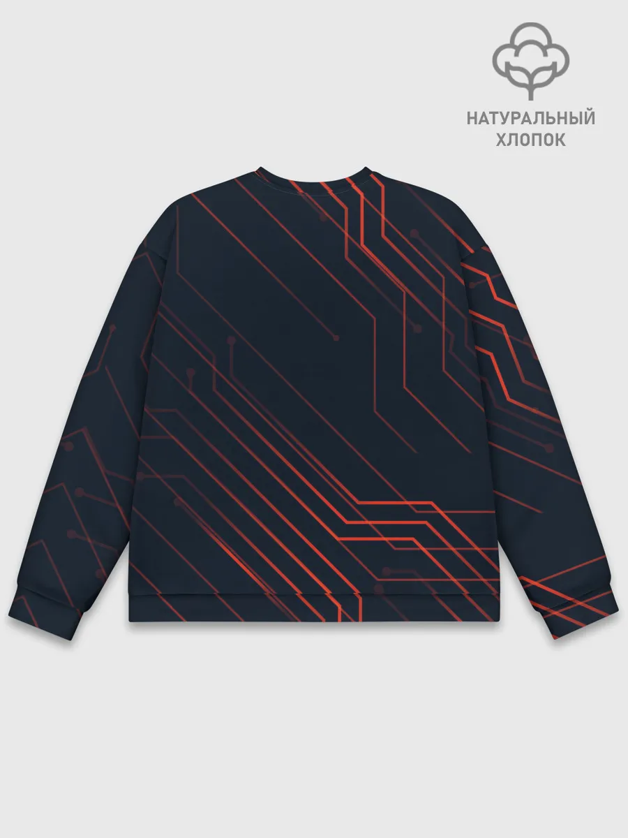 Мужской свитшот базовый / CYBERPUNK 2077