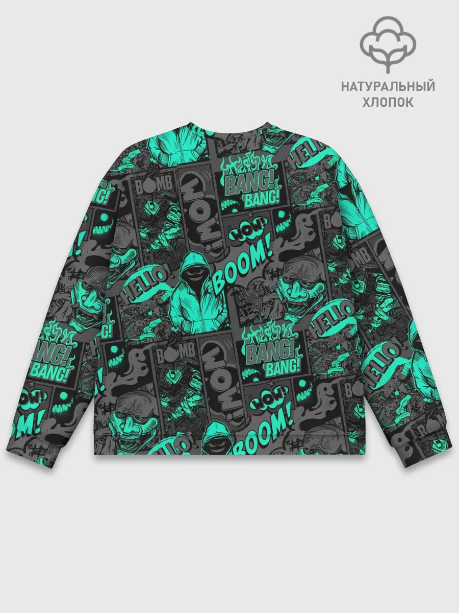 Мужской свитшот базовый / Comics Style