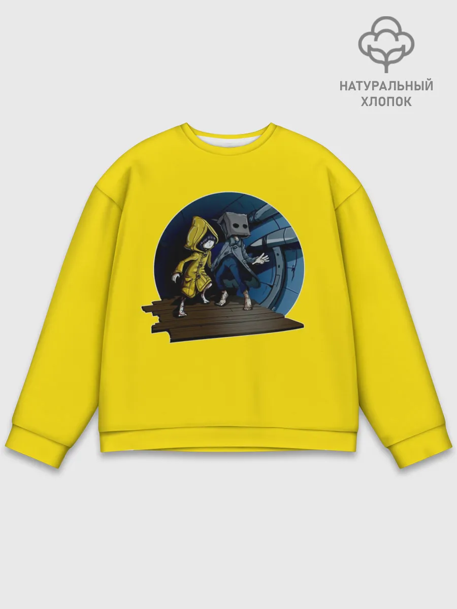 Мужской свитшот базовый / Little nightmares 2 | Yelow