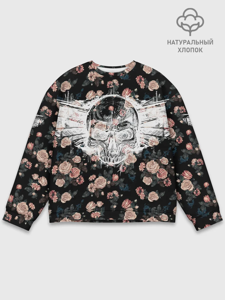 Мужской свитшот базовый / Death and roses