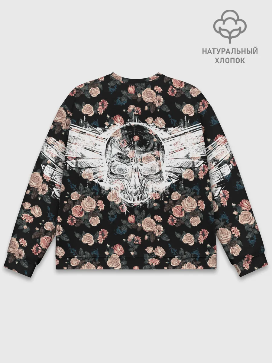 Мужской свитшот базовый / Death and roses