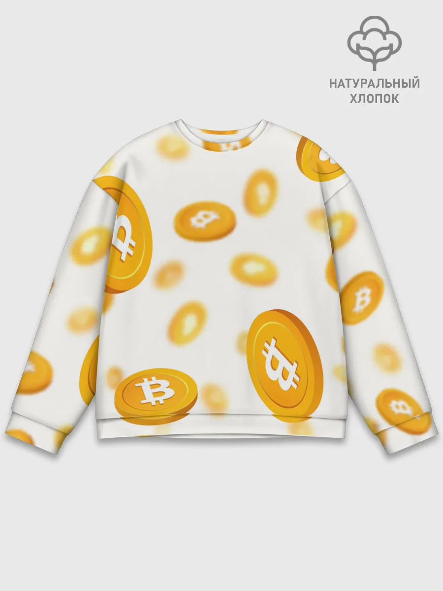 Мужской свитшот базовый / BITCOIN КРИПТОВАЛЮТА | CRYPTOCURRENCIES