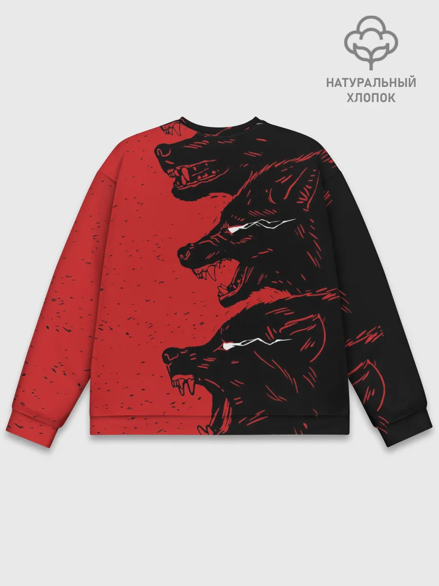 Мужской свитшот базовый / Evil Wolves