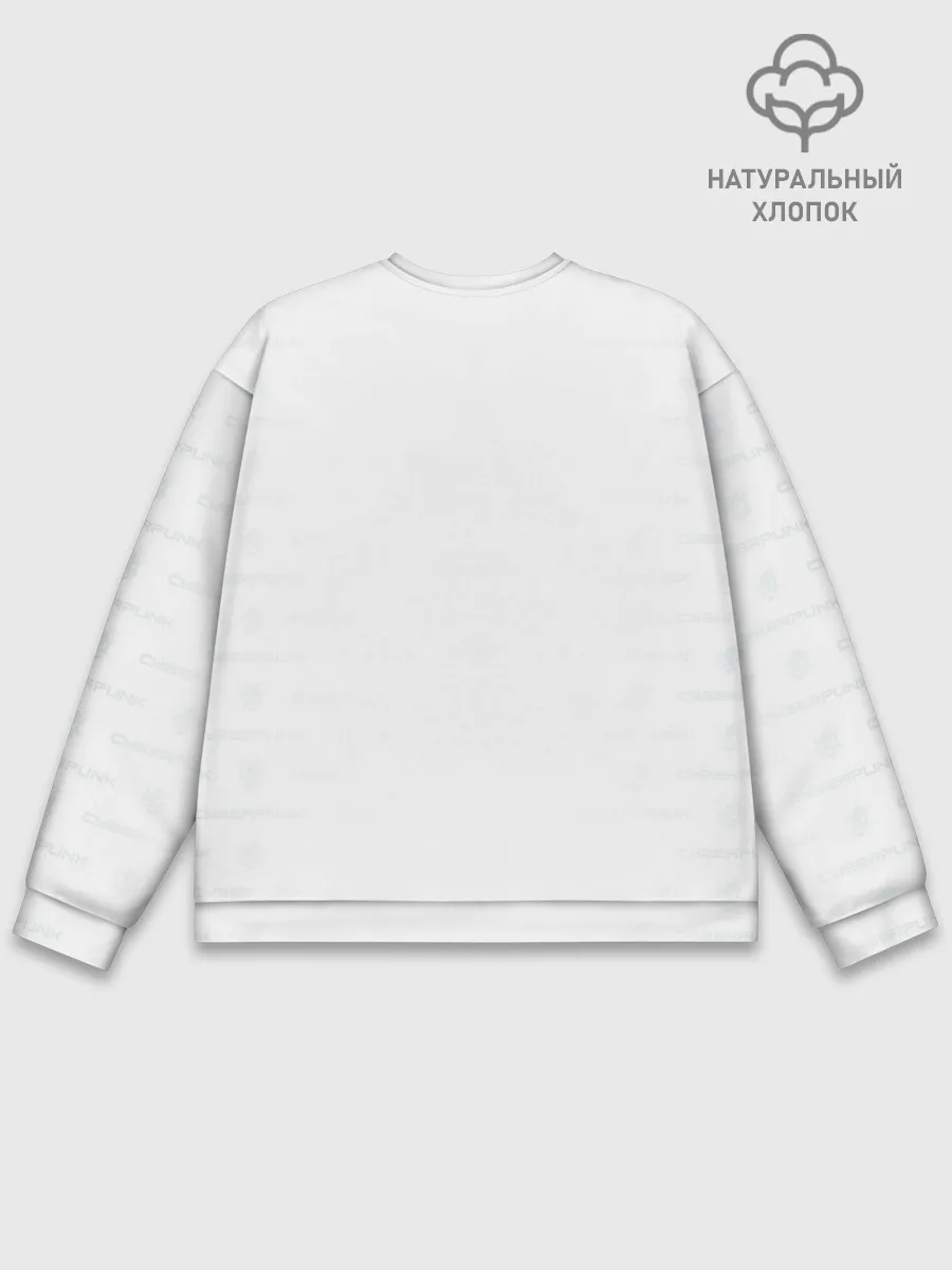 Мужской свитшот базовый / КЛИНКИ БОГОМОЛА Cyberpunk 2077