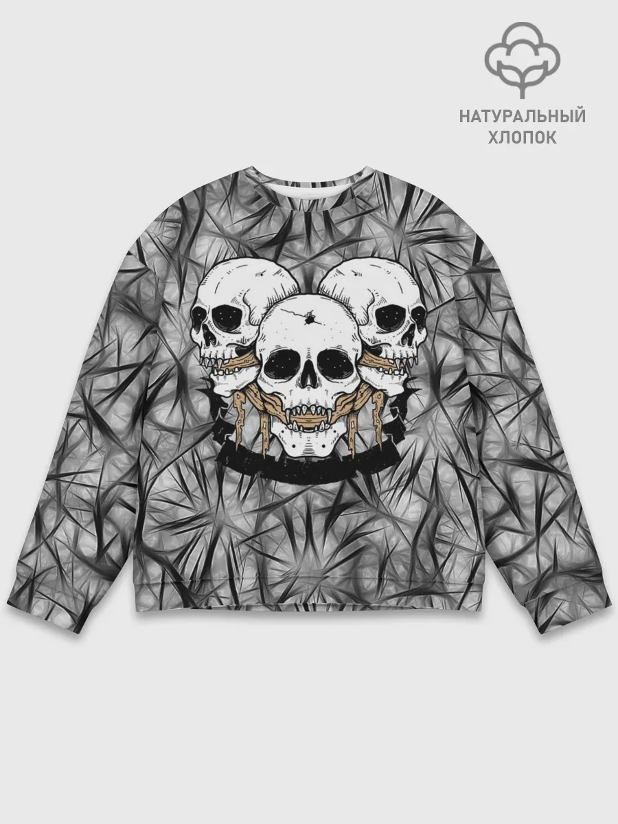 Мужской свитшот базовый / Черепа