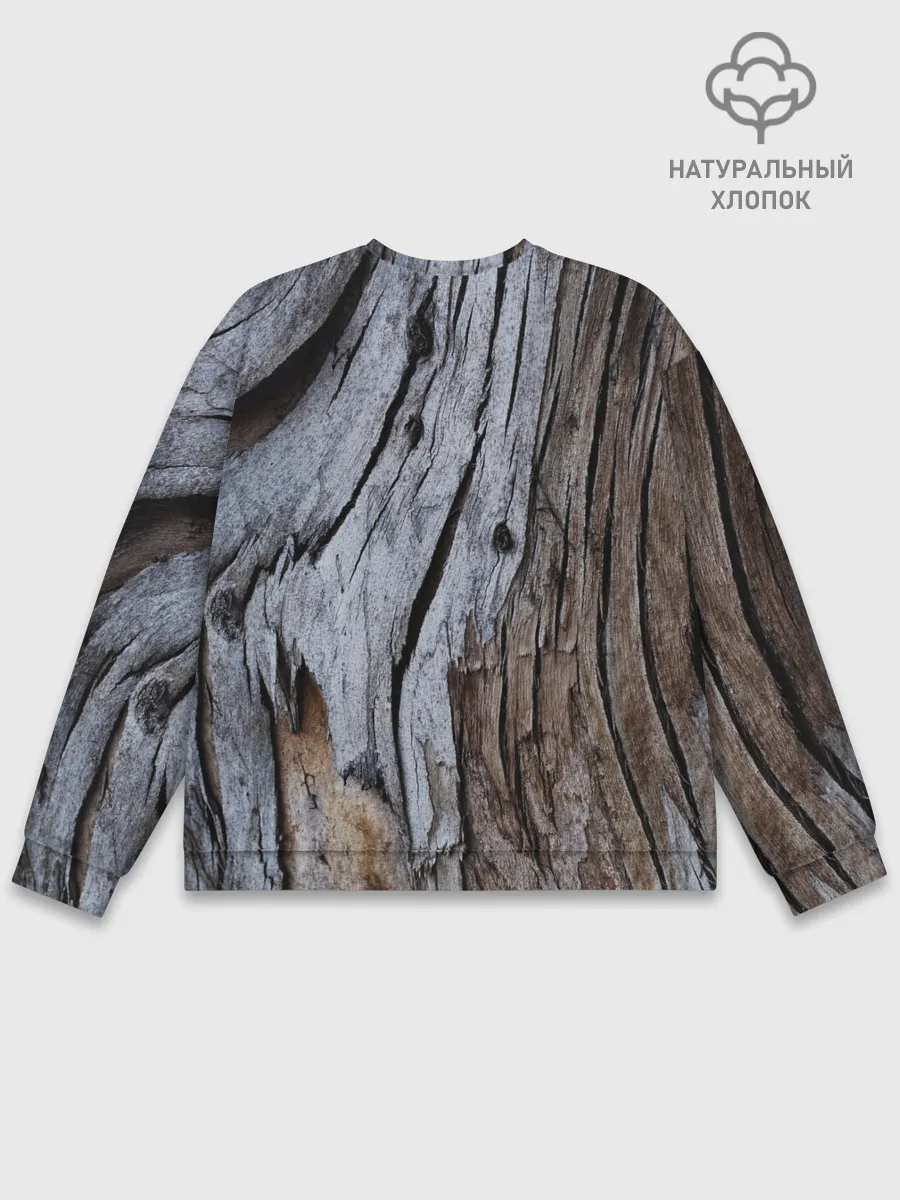 Мужской свитшот базовый / Древесная кора