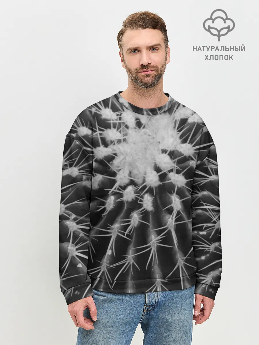 Мужской свитшот базовый / Кактусовый