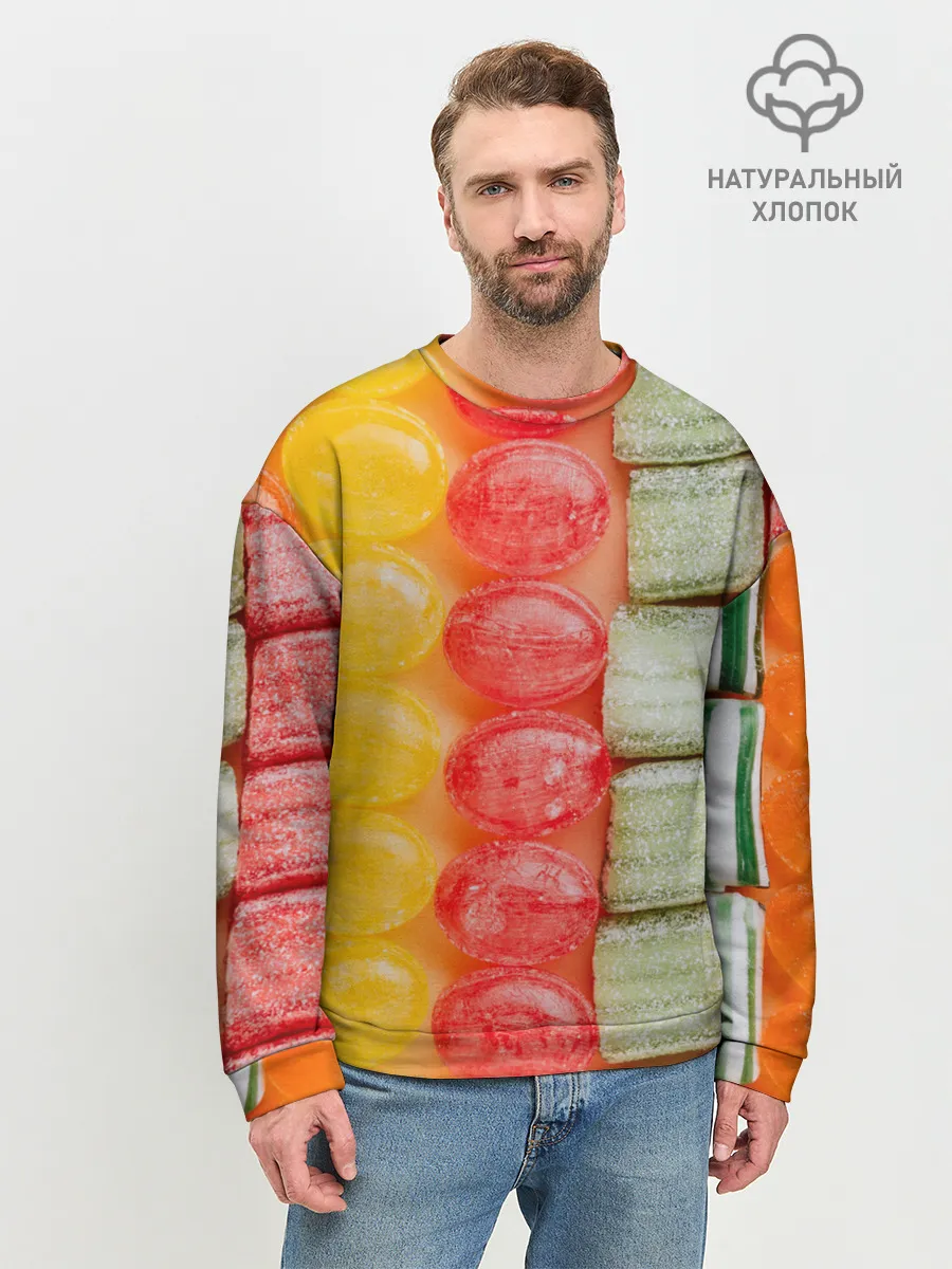Мужской свитшот базовый / Мармеладки леденцы