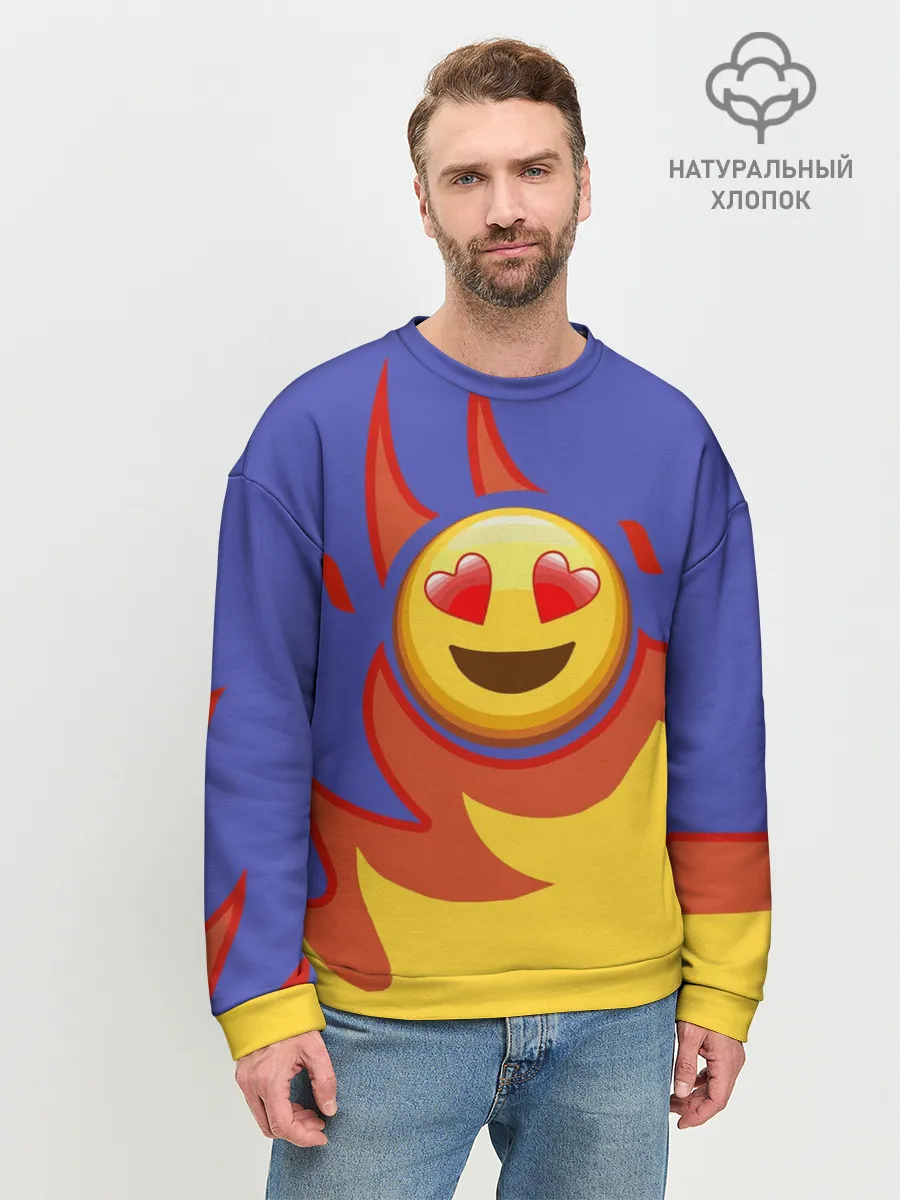 Мужской свитшот базовый / Ты горишь как огонь v1