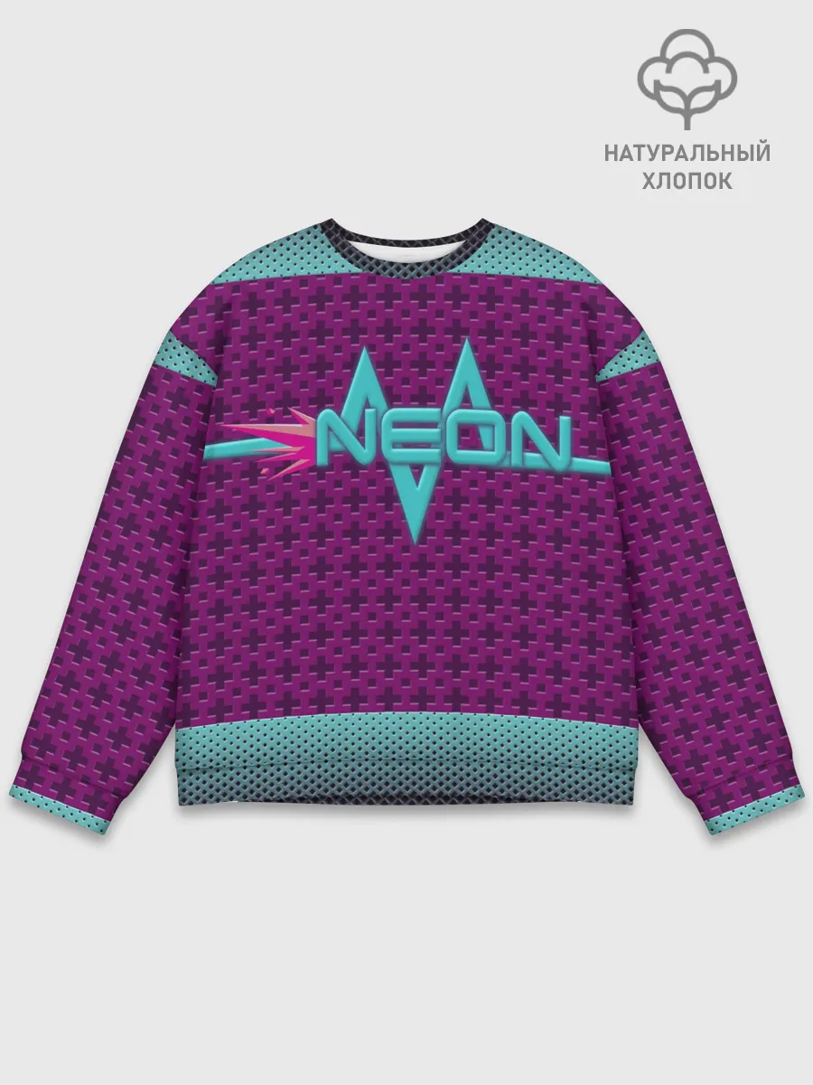 Мужской свитшот базовый / Неоновый гонщик