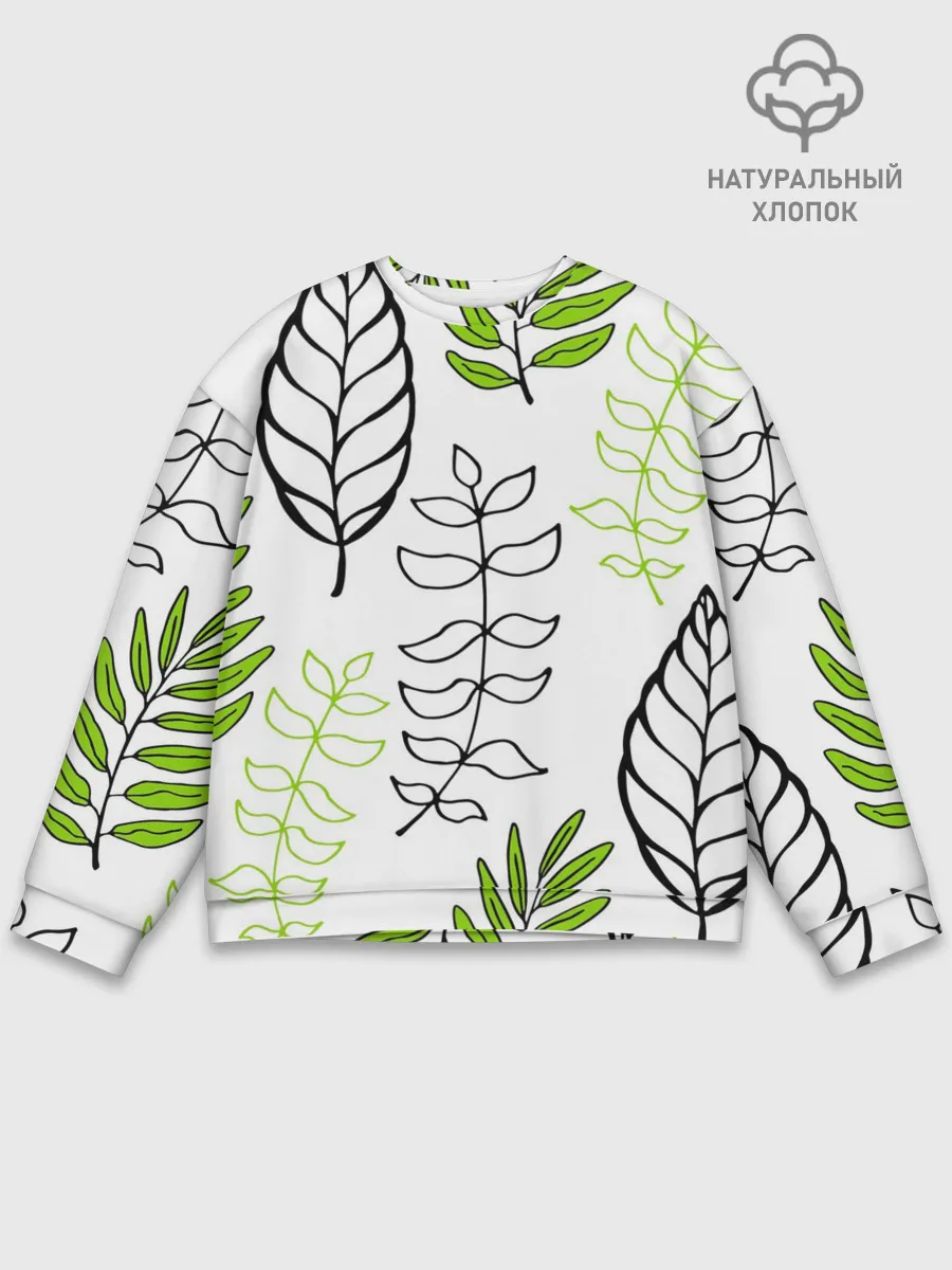 Мужской свитшот базовый / Листья